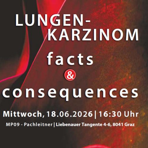 Teaserbild für die Fortbildung "Lungenkarzinom - facts & consequences 2026"
