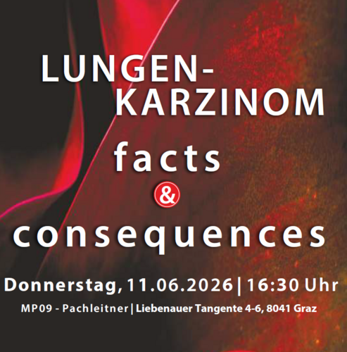 Teaserbild für die Fortbildung "Lungenkarzinom - facts & consequences 2026"