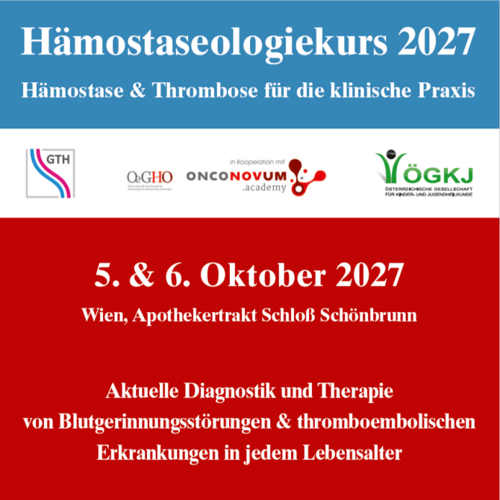 Ankündigung Hämostaseologiekurs